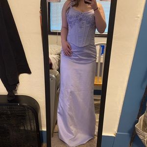 Light purple formal dress. Brand is LE GALA size 12